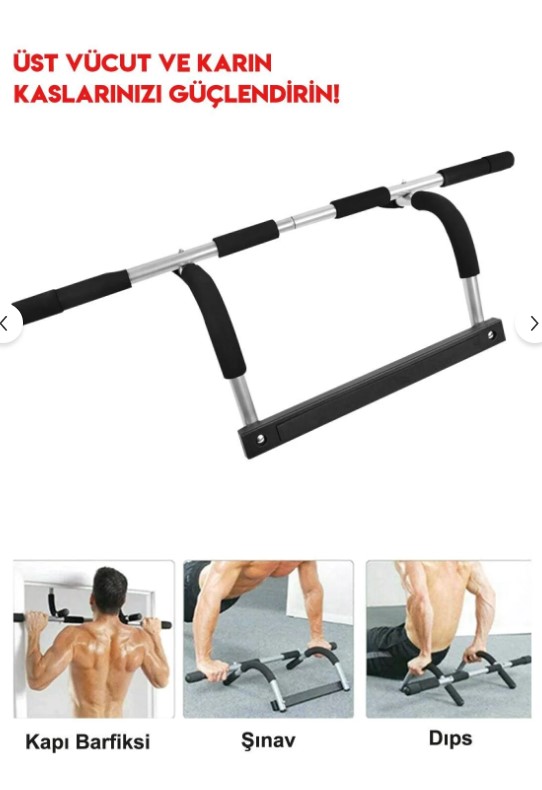 Multi Fonksiyonel Kapı Barı Barfiks Mekik Şınav Aleti (100-110 cm)