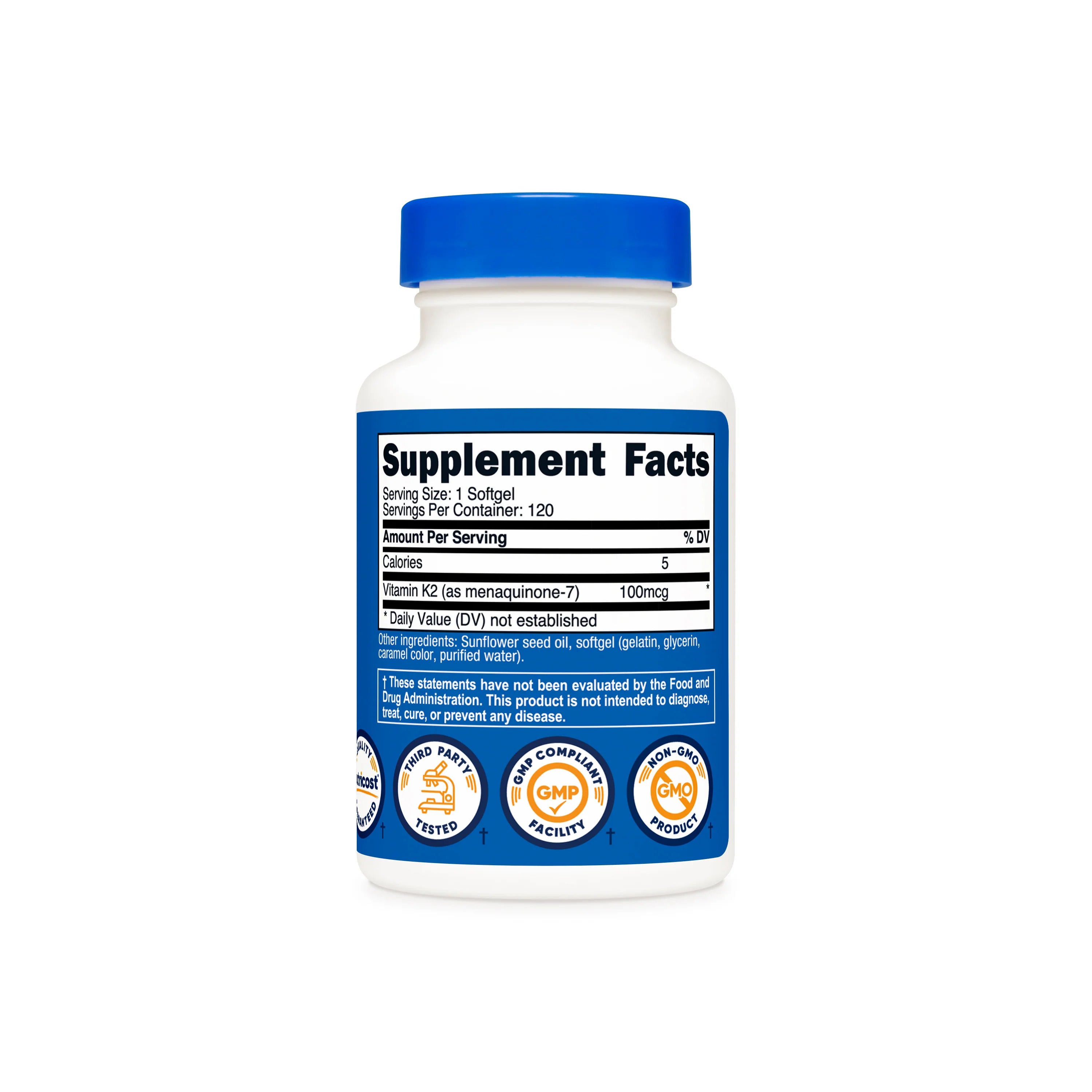 Nutricost Vitamin K2 MK-7 100 mcg 120 Softgels - Galeri