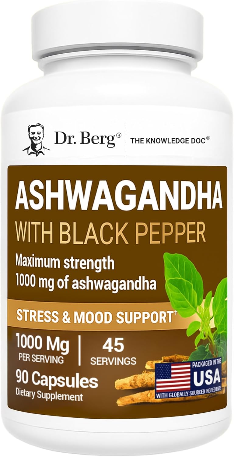 Dr. Berg Ashwagandha Capsules 1000mg 90 Caps