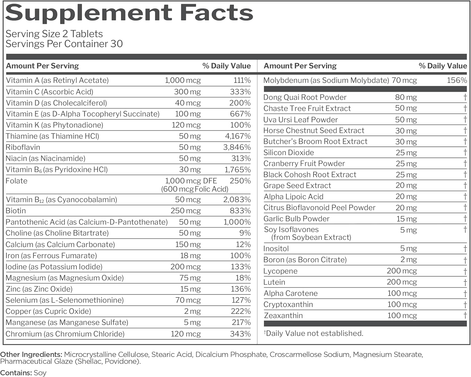 Rule 1 Women's Multivitamin 60 Tablet - Galeri