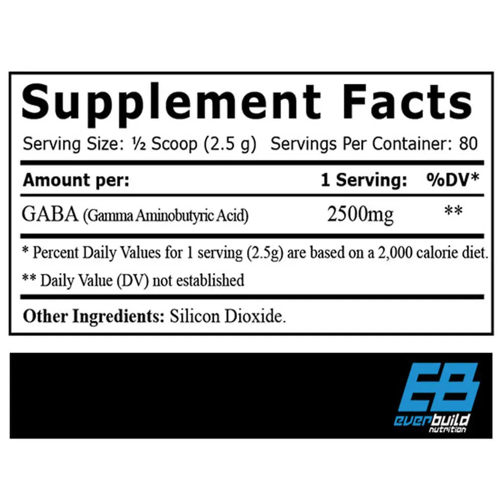 Everbuild Pure GABA 2500 mg 80 servis (Toz form) - Galeri