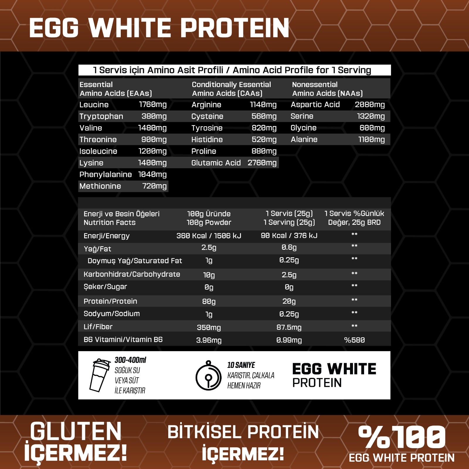 Proftein Egg White Protein - Galeri