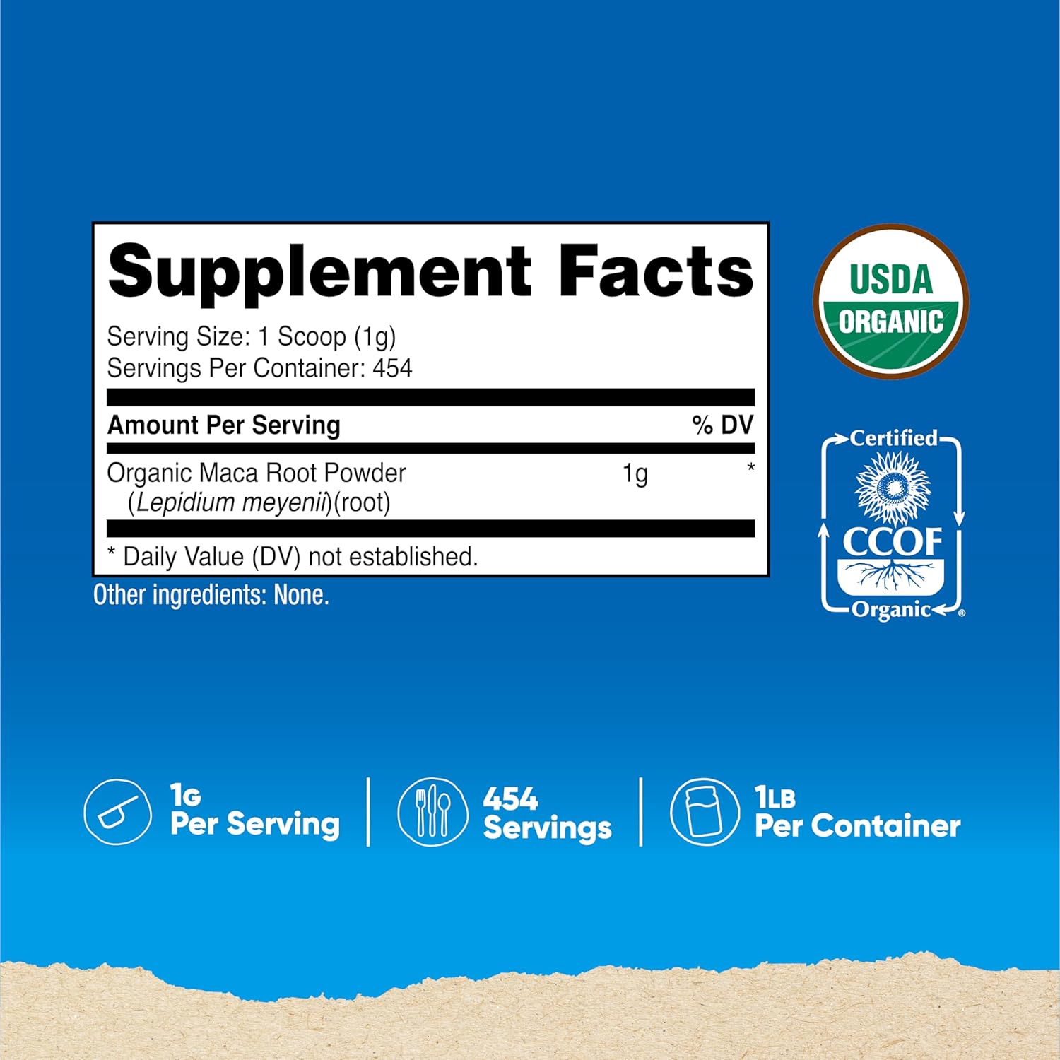 Nutricost Organic Maca Root Powder 454 Gram - Galeri