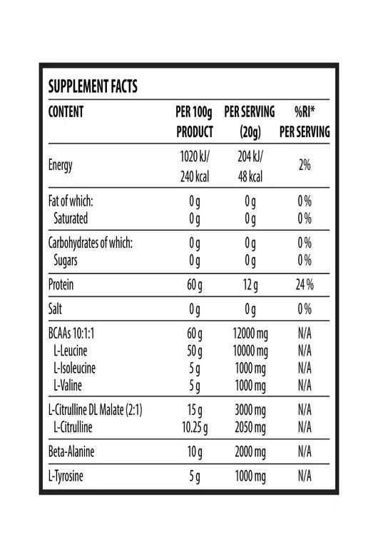 Dorian Yates HIT BCAA 10 1 1 400g - Galeri