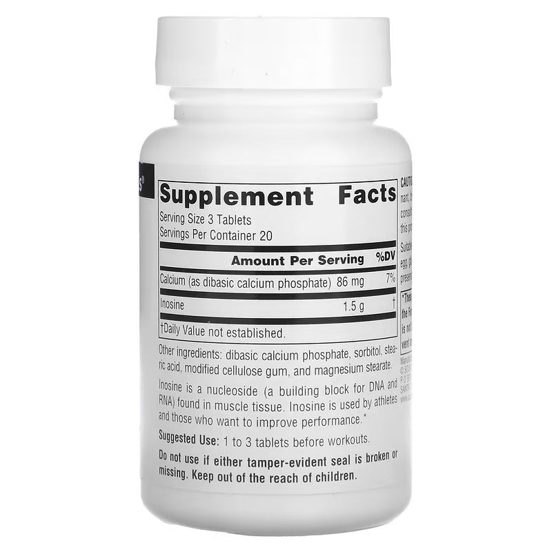 Source Naturals Athletic Series Inosine Calcium Bone, Joint & Cartilage 500 mg, 60 Tablet - Galeri