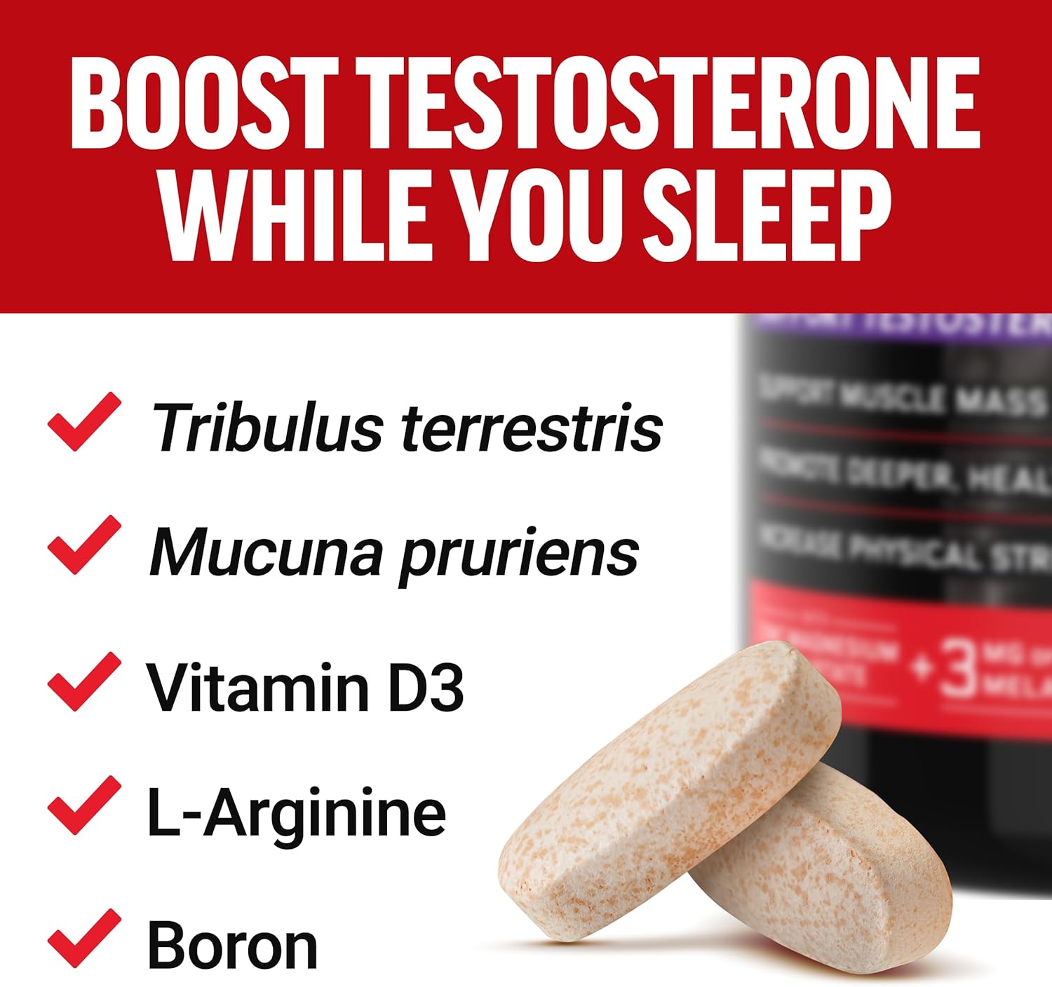 Force Factor Test X180 PM Testo Booster for Men Sleep and Recovery - 120 Caps - Galeri