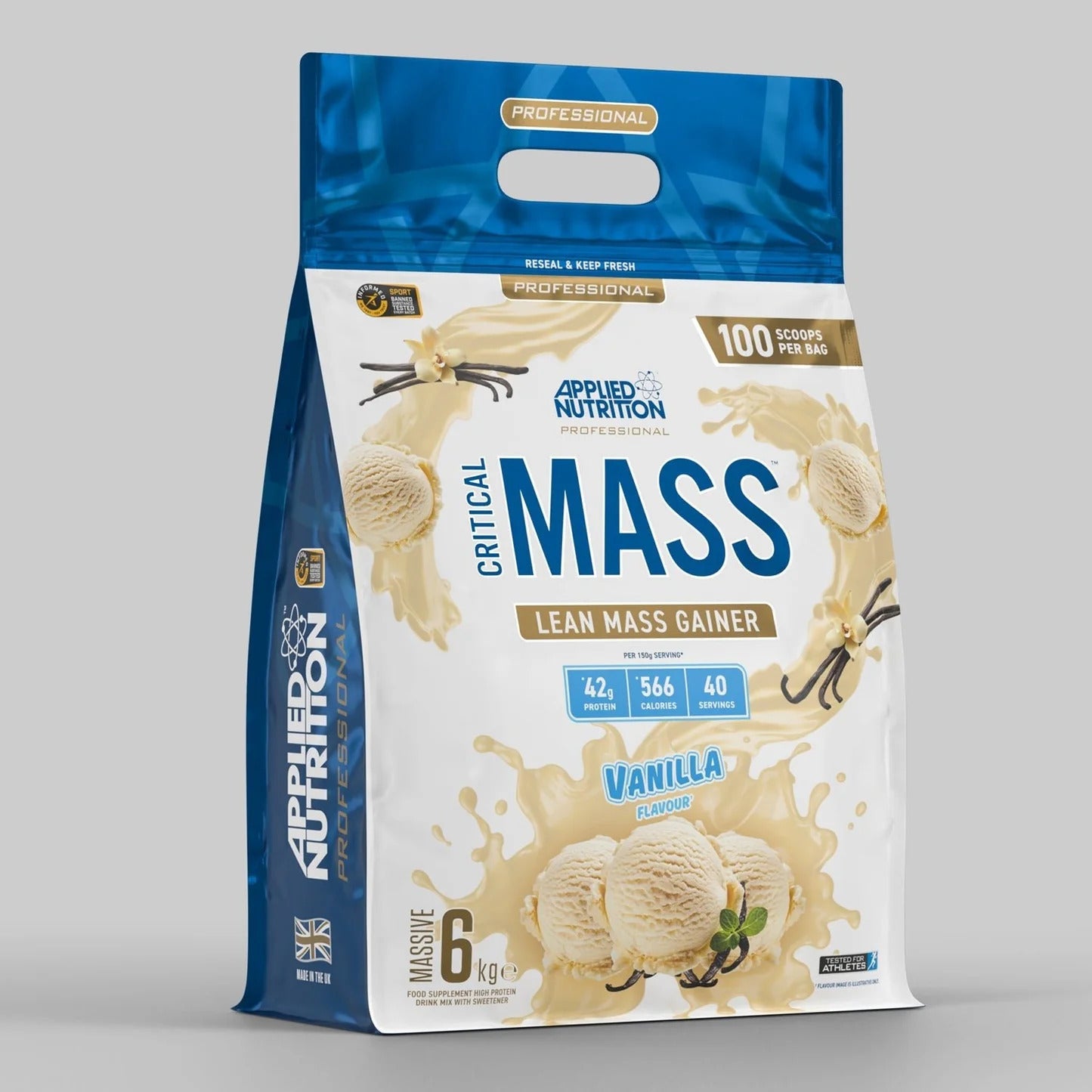 Applied Nutrition Critical Mass Professional - Lean Mass Gainer 6 Kg - 40 servis - Galeri