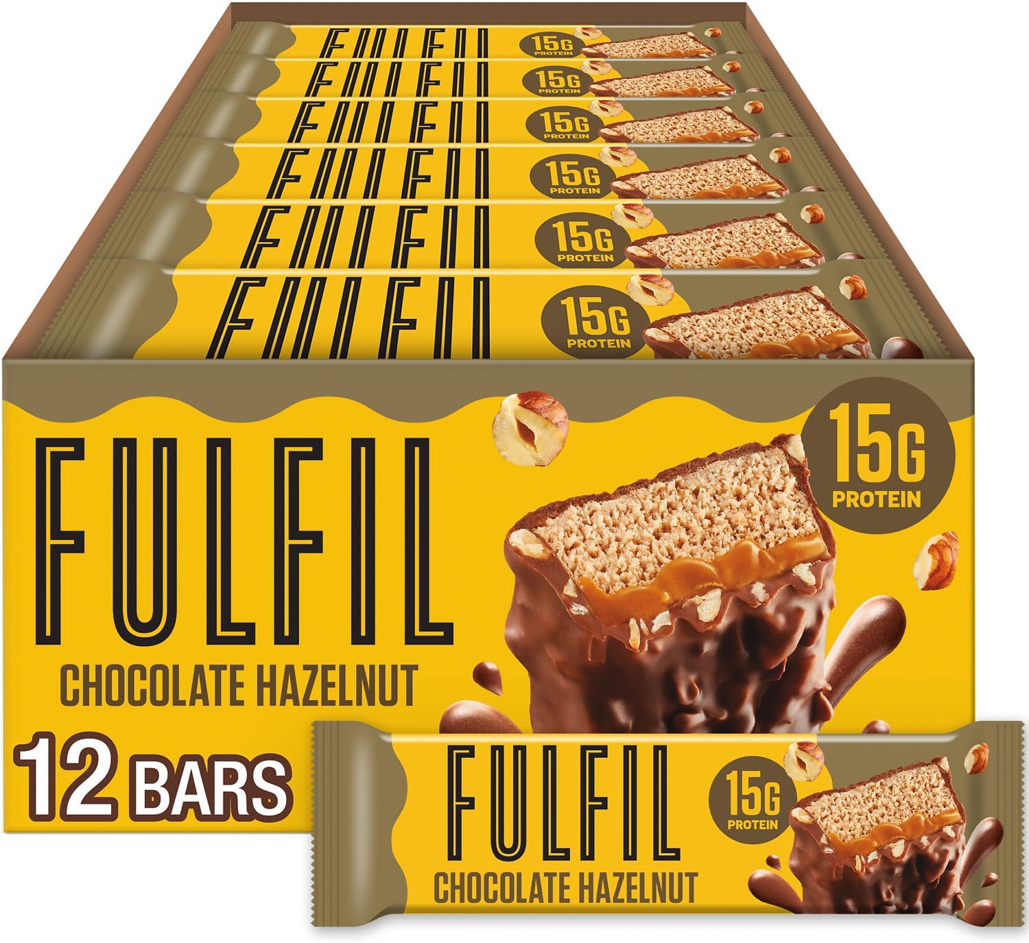 FULFIL Protein Snack Bars 12 x 40 gr Flavored Whey Protein Bar 480 gram - KANADA MENŞEİ - Galeri