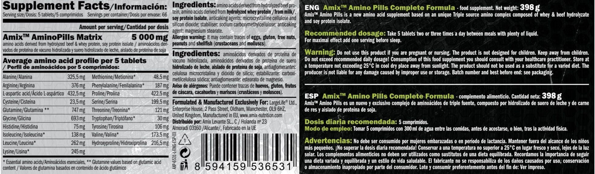 Amix Amino Pills 330 Tablet - Galeri