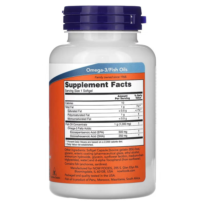 NOW Foods, Ultra Omega-3 Fish Oil, (Balık yağı) 90 Softgels - Galeri