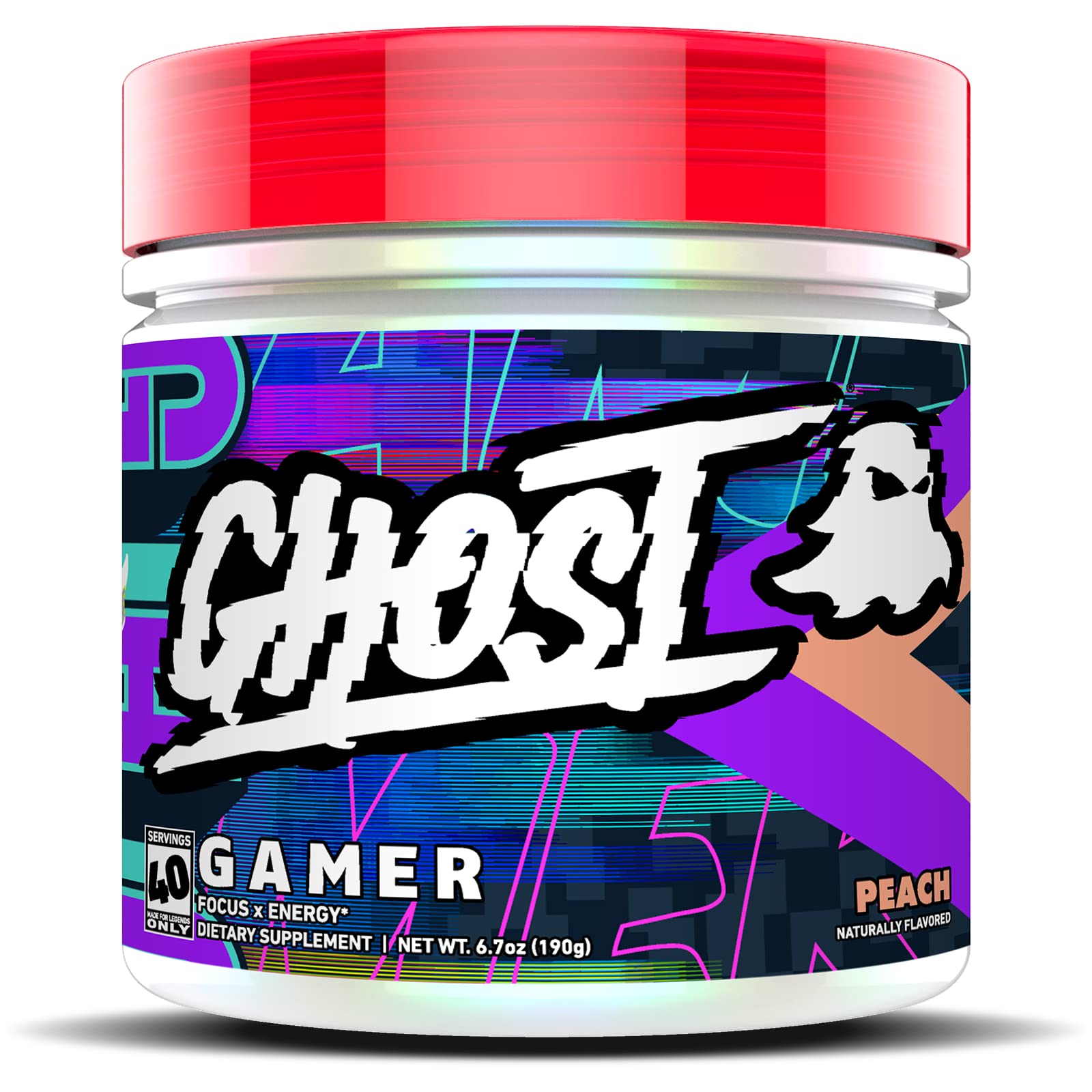 GHOST GAMER Energy and Focus Support Nootropıcs 40 servis (Arginine+Zinc+Tyrosine+Taurine) - Galeri