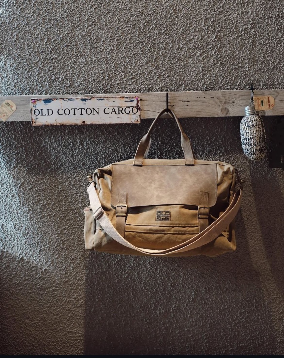 Açık Kahverengi Vintage Tarz Omuz Ve El Çantası