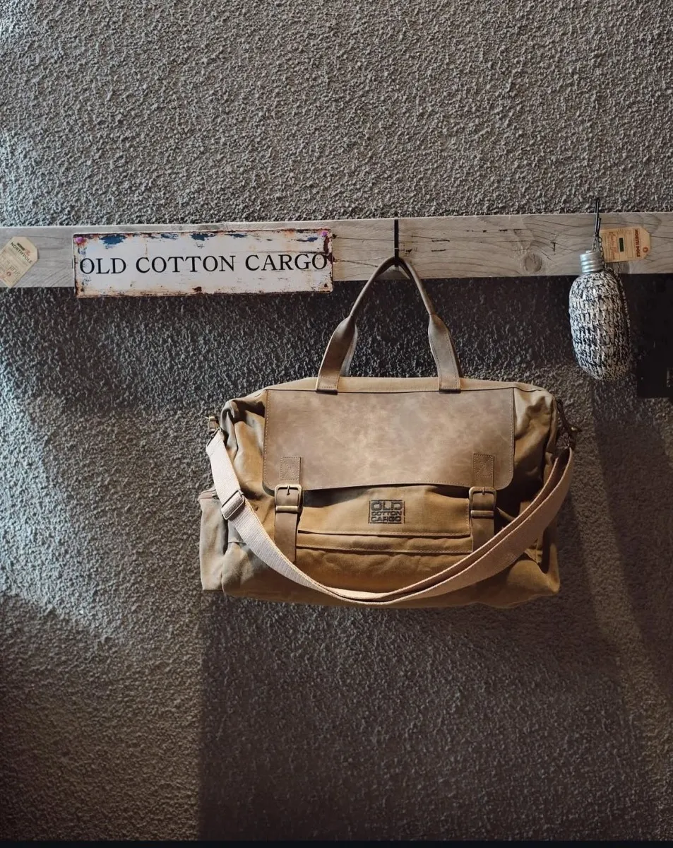 Açık Kahverengi Vintage Tarz Omuz Ve El Çantası