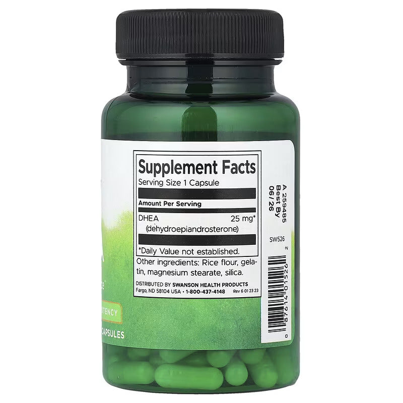 Swanson DHEA High Potency 25 mg 120 Kapsül - Galeri
