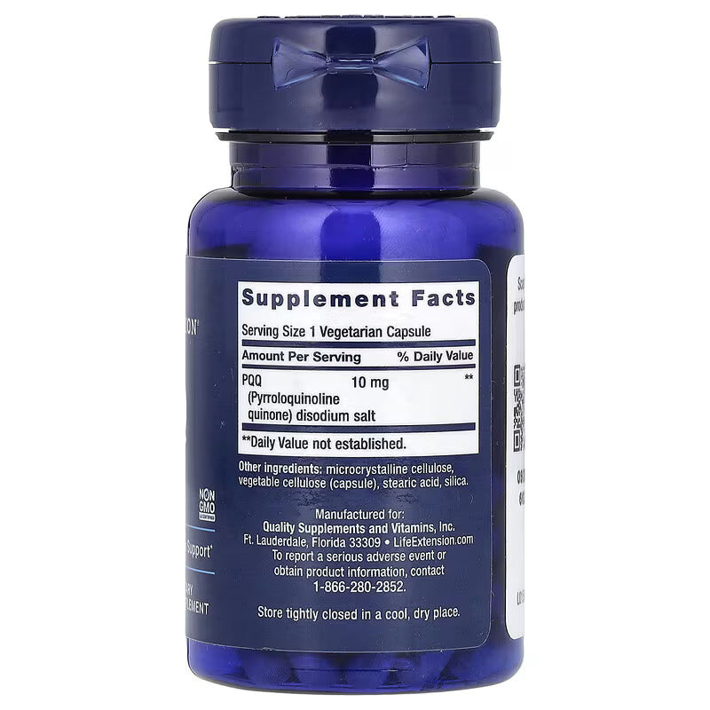 Life Extension PQQ Pirrolokinolin Brain & Cognitive 10 mg 30 Veg Caps - Galeri