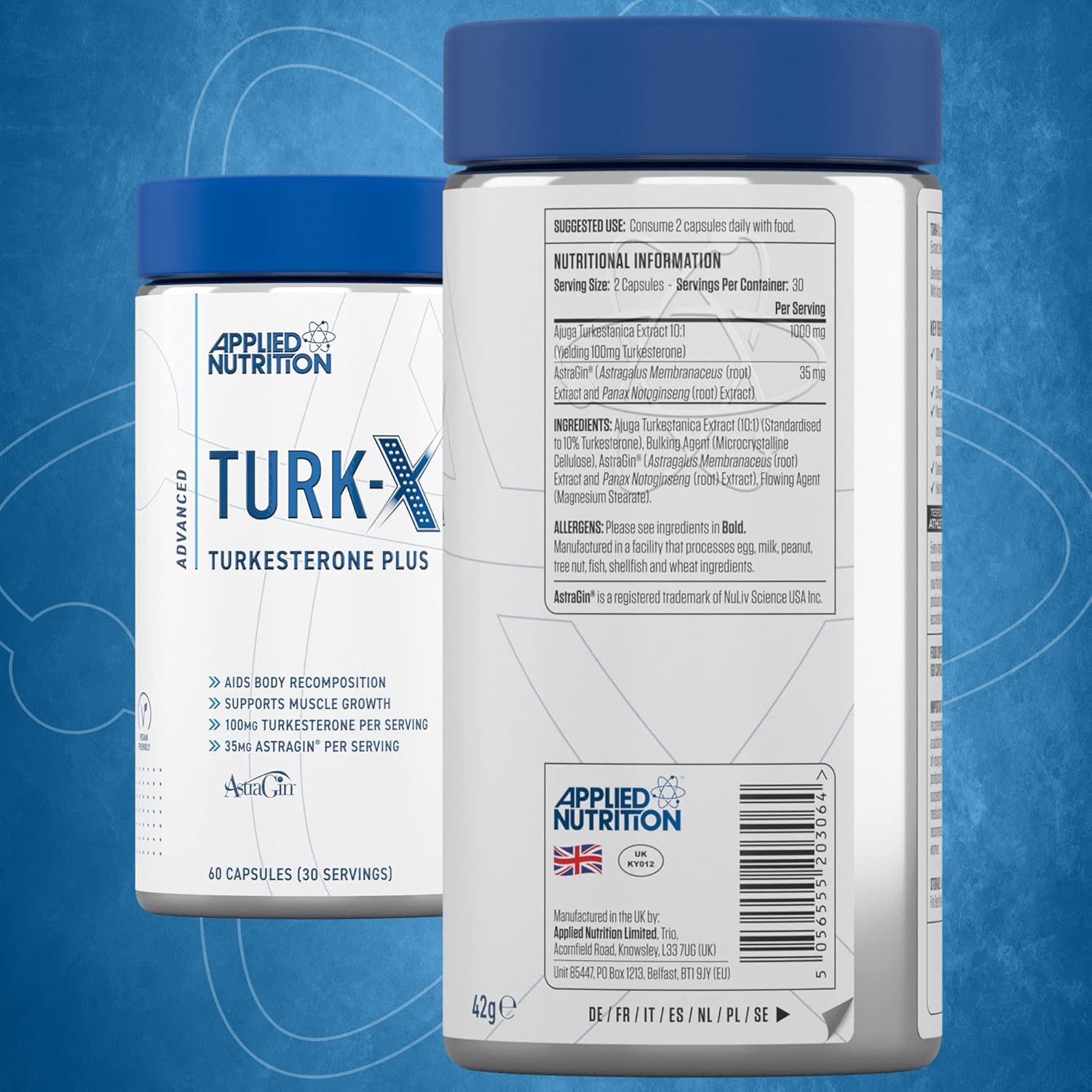 Applied Nutrition Turk-X | Turkesterone Plus Gh 1000 mg 60 Caps - Galeri