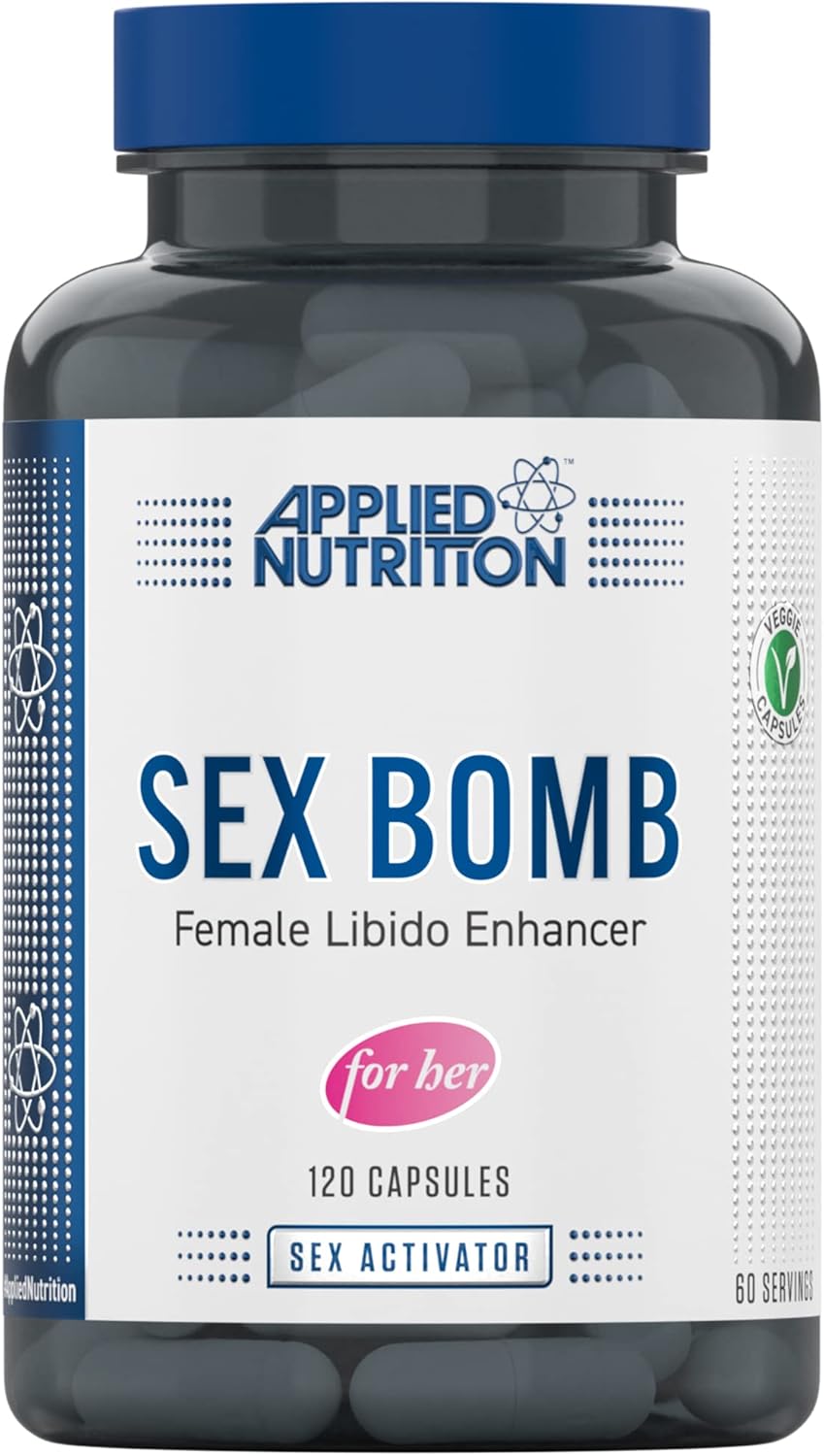Applied Nutrition Sex Bomb for Her - Libido Booster for Women Female Libido Ashwagandha and Maca Powder 120 Capsules Bayanlara Özel - Galeri