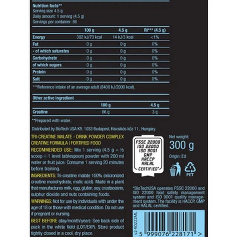 BIOTECH USA 100% Creatine(Kreatin) Monohydrate 500 gram - 147 SERVİS (Amerikan versiyon) - Galeri