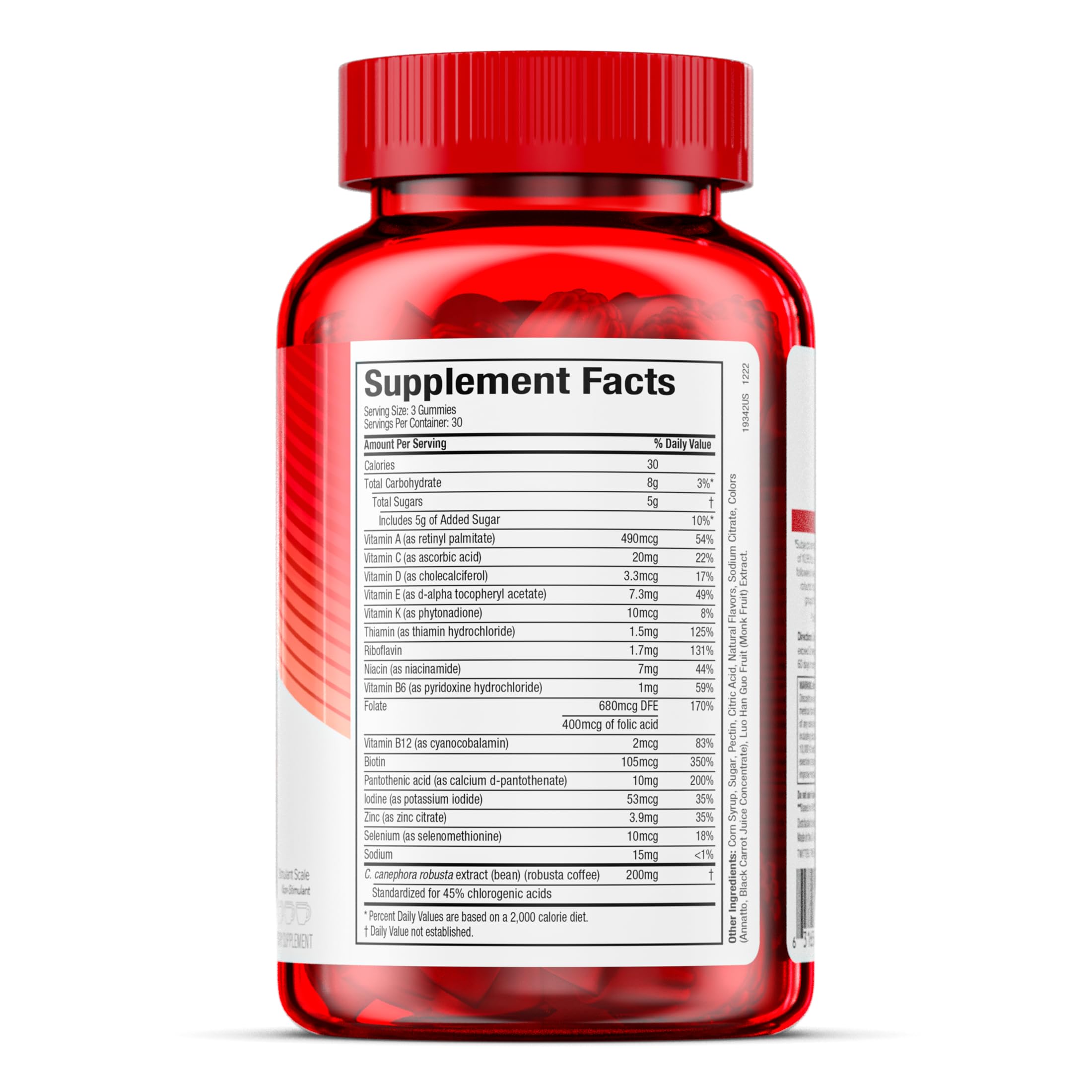 MUSCLETECH Hydroxycut Vitamin Gummies - 99% Caffeine Free 90 Gummies - Galeri