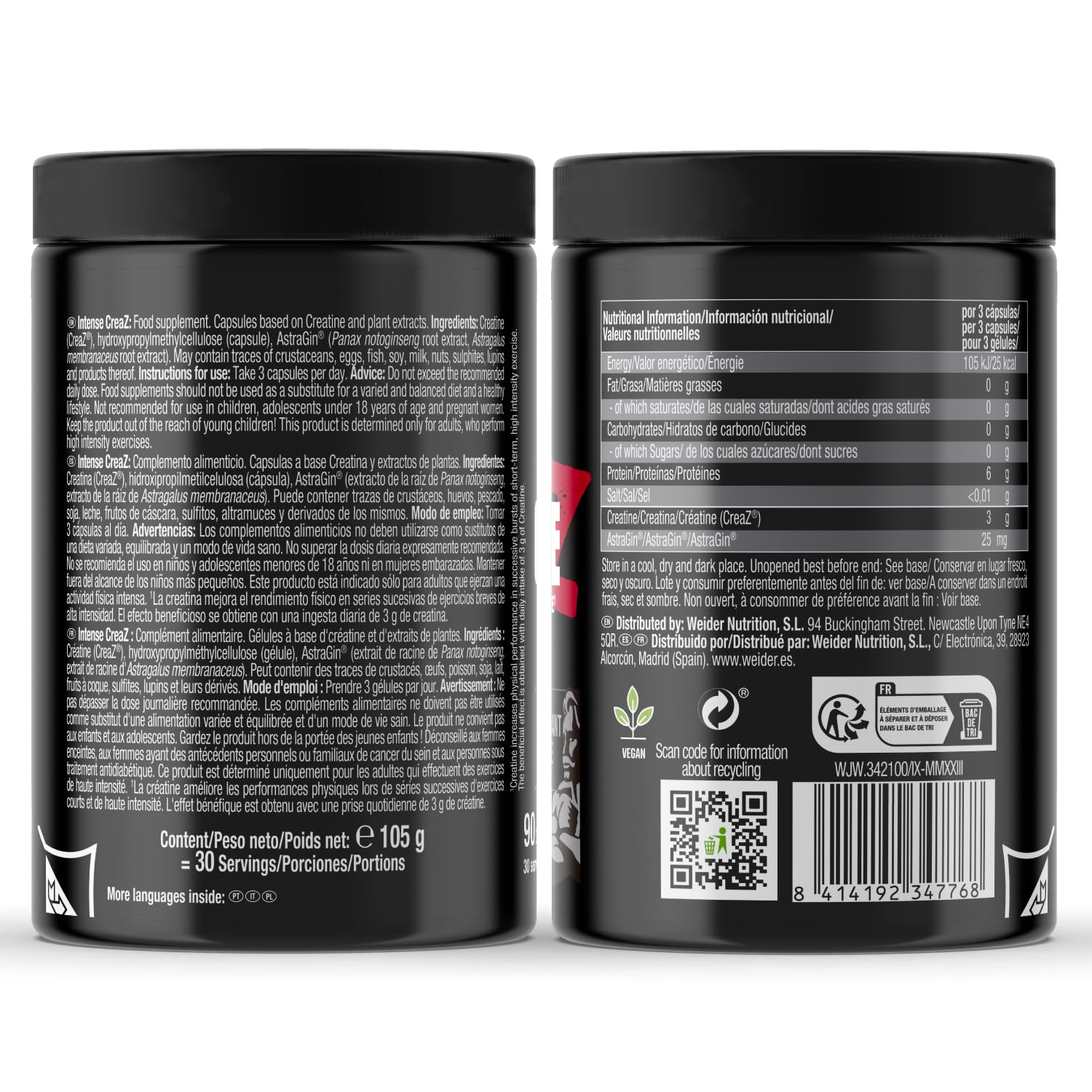 Weider Intense Creatine Z 90 caps - Galeri