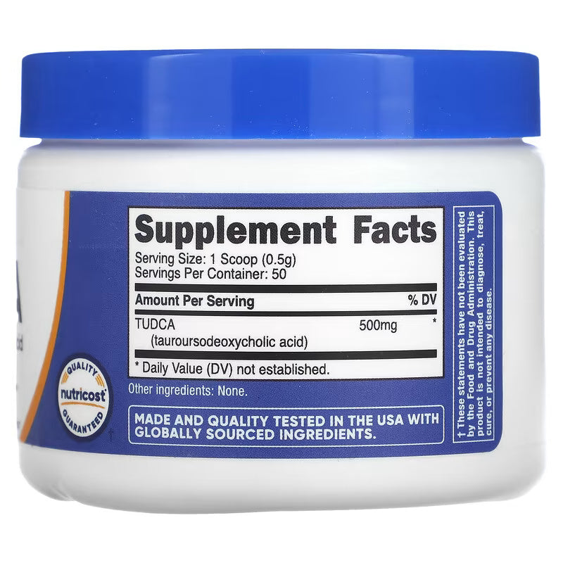 Nutricost TUDCA Tauroursodeoxycholic Acid 25 g - 50 Servis - Galeri