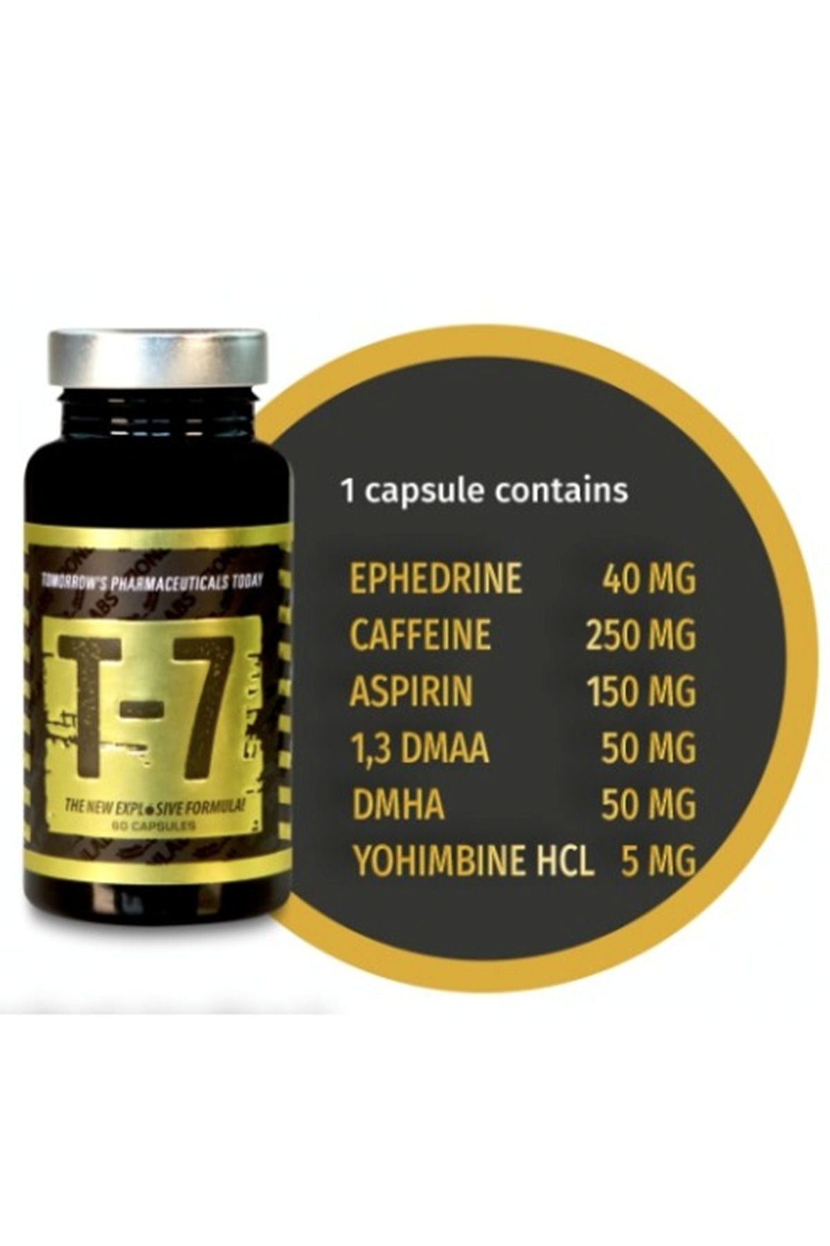Zion Labs T7 1.3D EPHEDRA CAFEİNE DMHA YOHİMBİNE 60 Capsul - Galeri