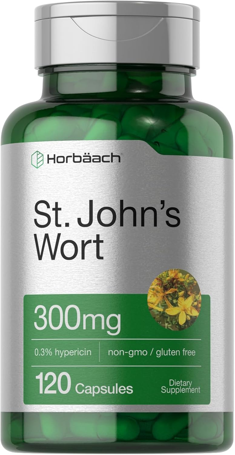 Horbäach St John's Wort Herbal Extract 300 mg 120 Caps - Galeri