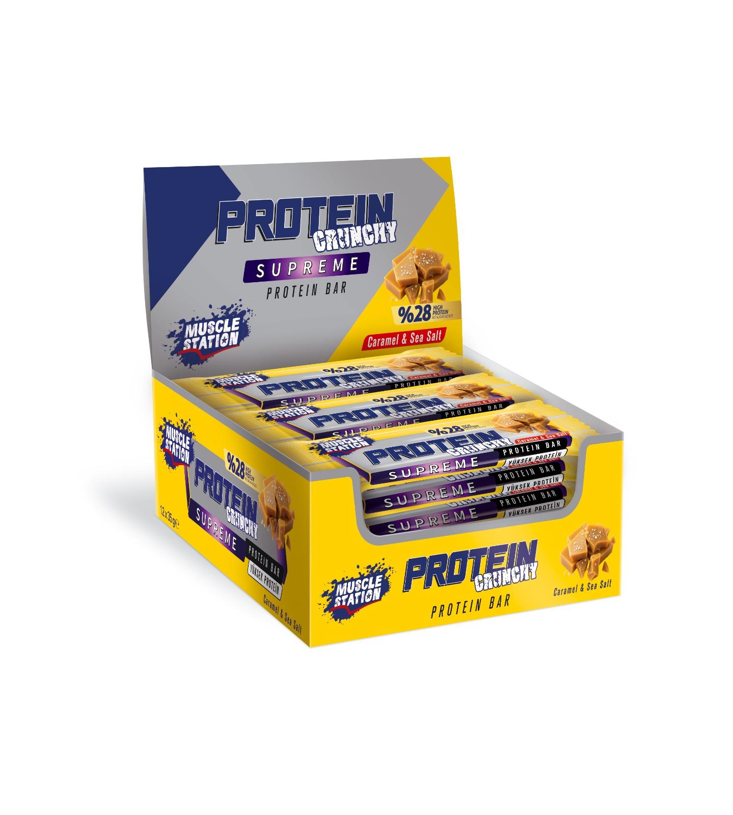 Muscle Station Musclestation Supreme Crunch Tuzlu Karamel 12Li Kutu