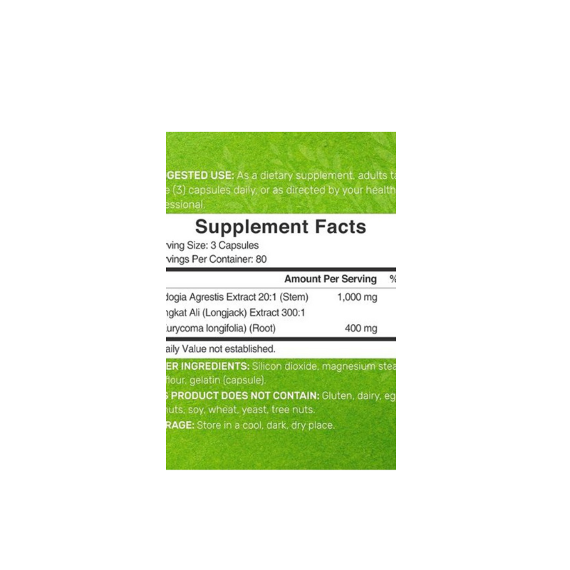 Deal Supplement Fadogia Agrestis 1,000mg Tongkat Ali Longjack 400mg - Galeri