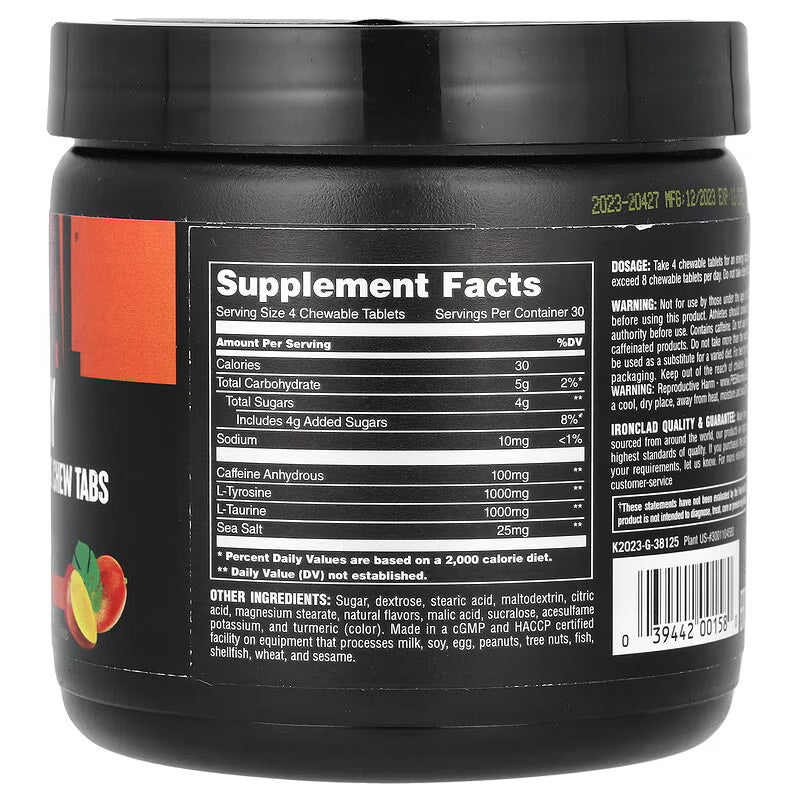 Animal Energy Performance Tyrosine Taurine 120 Chews - Galeri