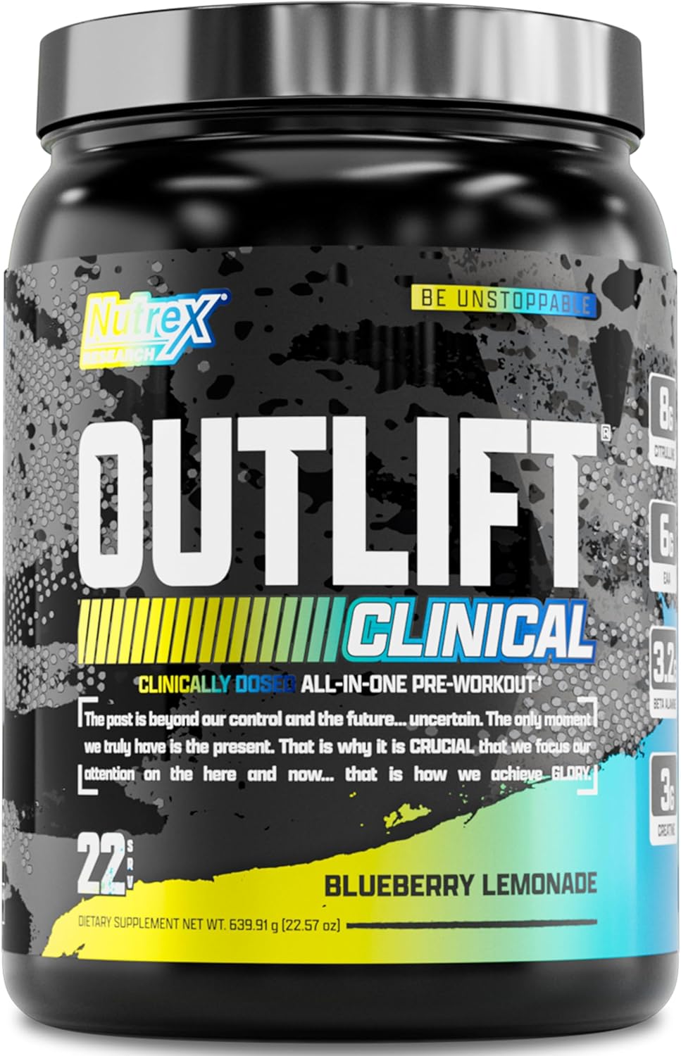 Nutrex Research Outlift Clinical Pump PreWorkout With Creatine EAA Amino Acid Complex 630 Gr - Galeri