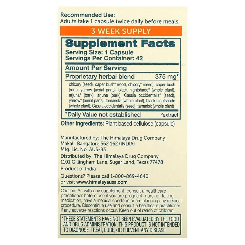 Himalaya LiverCare Detox Enzymes Gut Health 42 Vegetarian Capsules - Galeri