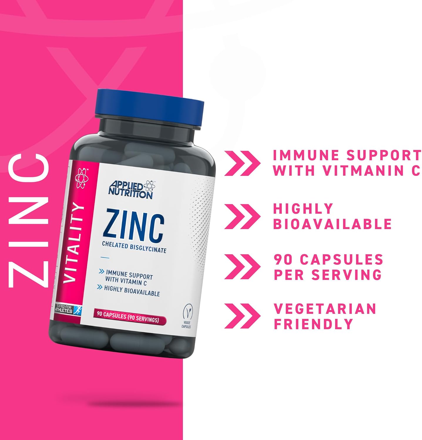 Applied Nutrition Zinc(Çinko)+Vitamin C 90 Caps - Galeri