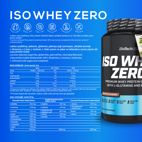 BioTechUSA Iso Whey Zero İzole Protein 908 Gr - Galeri