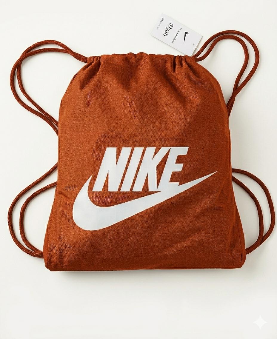 Nike Baskili Buzgulu Spor Sirt Cantasi Turuncu