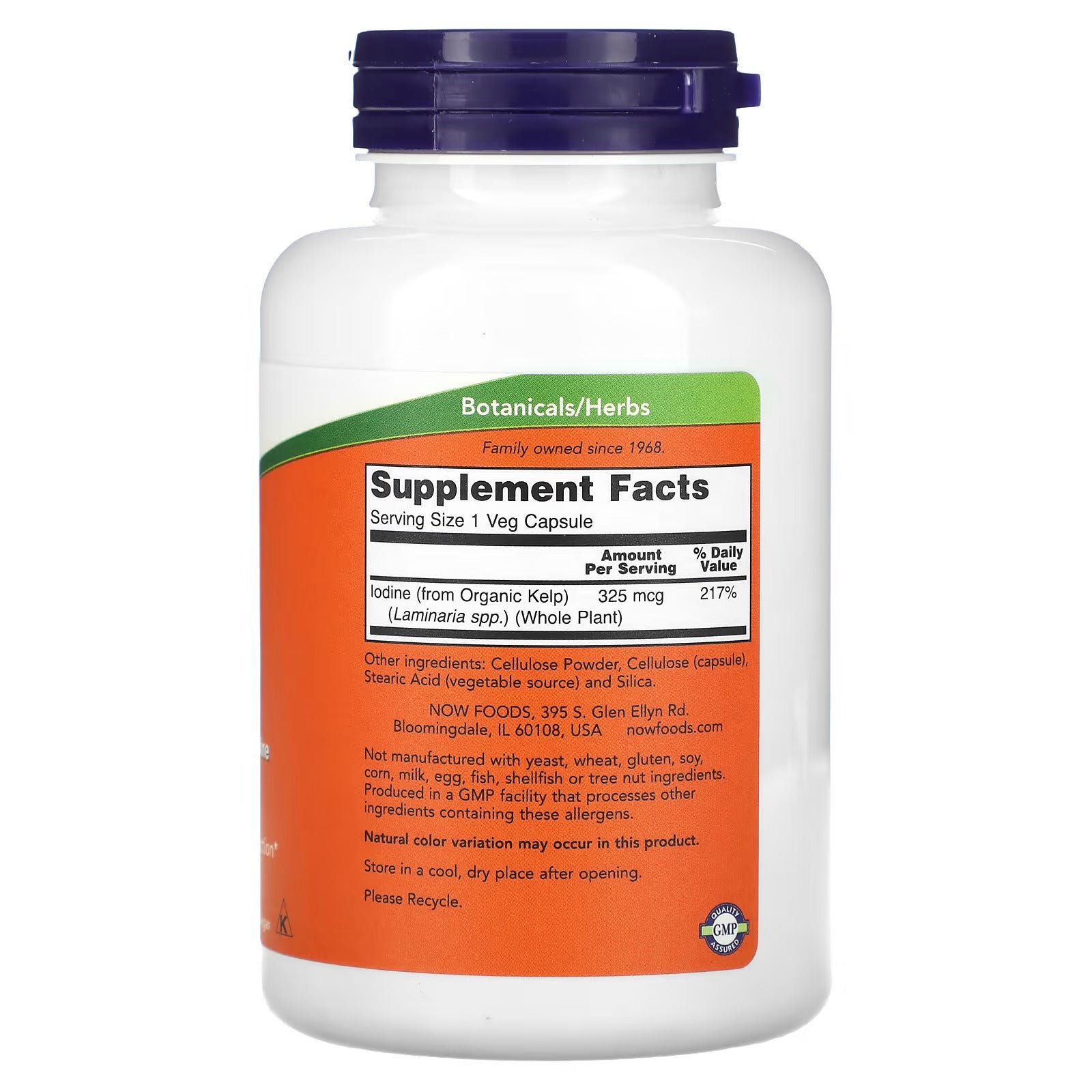 NOW Foods, Kelp, Yosun 325 mcg, 250 Tablet - Galeri