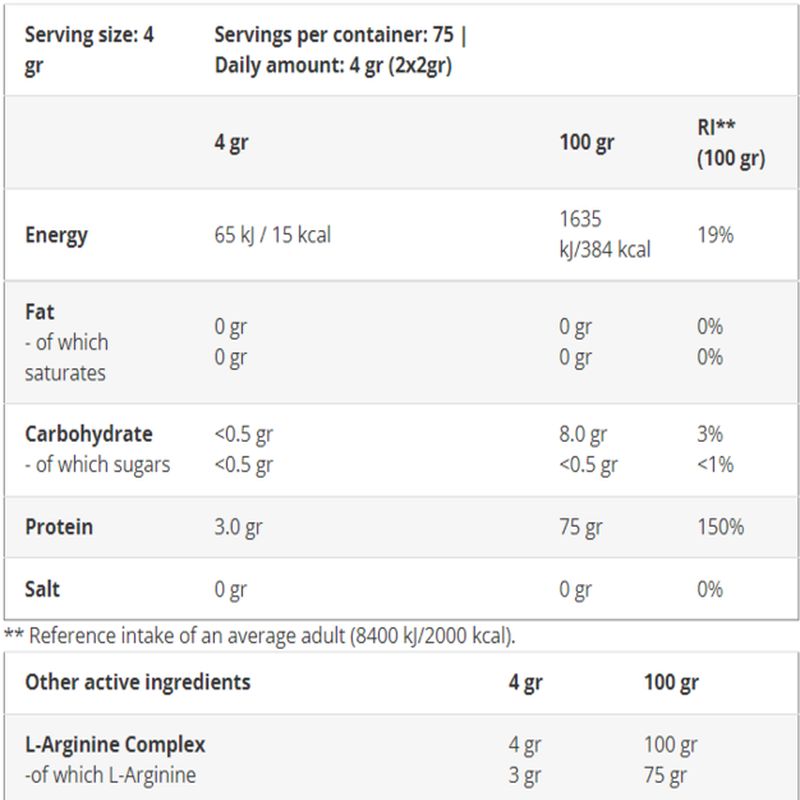 Biotech USA L-Arginine 300g - 150 SERVİS - Galeri