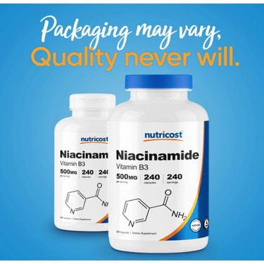 Nutricost Niacinamide 500 mg 240 capsules - Galeri