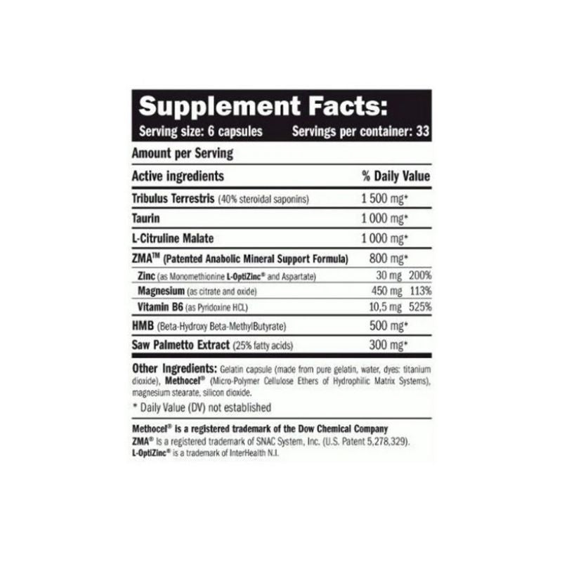 Amix Anabolic Explosion Hmb - Tribulus - zma - citrulline - taurine 200 Caps - Galeri