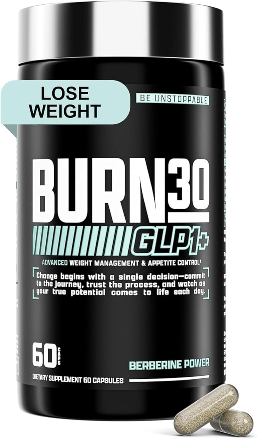 Nutrex BURN30 GLP-1 Carnitine Super Berberine Weight Management Appetite Control Gymnema sylvestre 60 Caps - Galeri