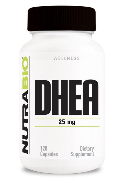 NutraBio, DHEA, 25 mg, 120 Kapsül