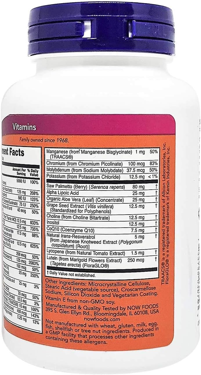 NOW Foods ADAM Superior Men's Multivitamin 60 Tablet - Galeri
