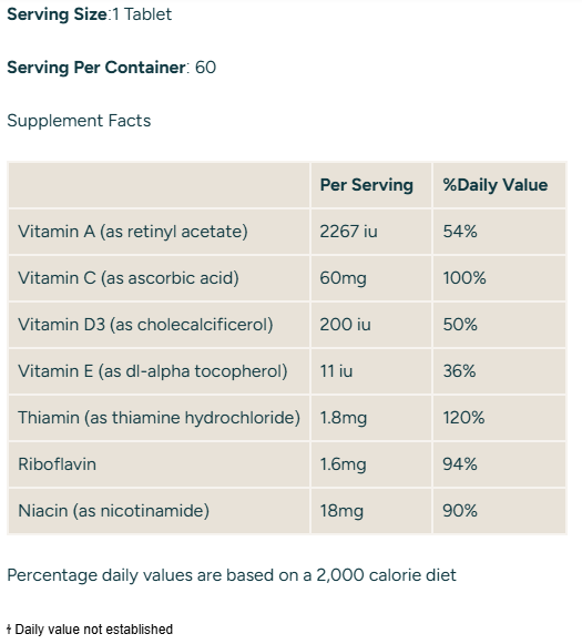 Myprotein Daily Multivitamin Mineral Blend With Niacin - 60 Tablet - Galeri