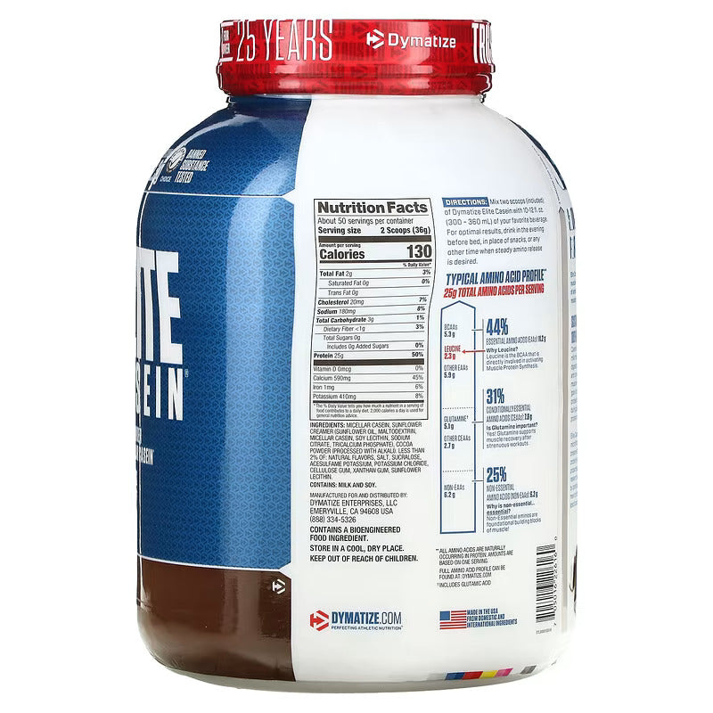 Dymatize Elite Casein(Kasein) Whey Protein 1.8 Kg - 50 Servis - Galeri