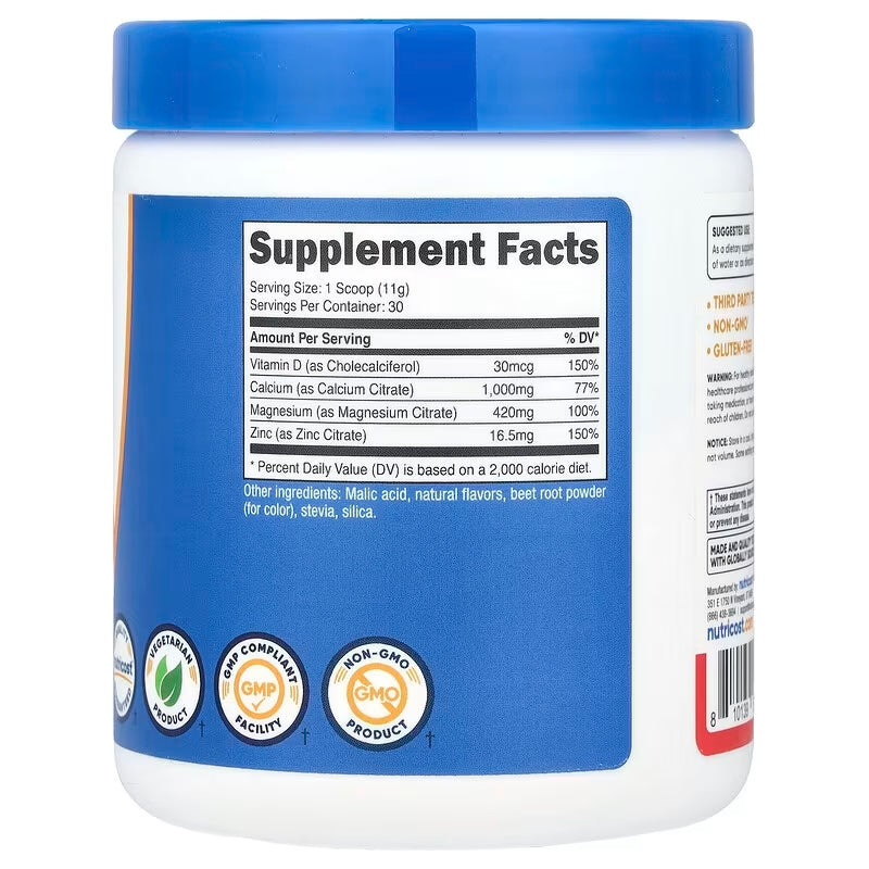 Nutricost, Calcium Magnesium & Zinc With Vitamin D3 - 336 Gram - Galeri