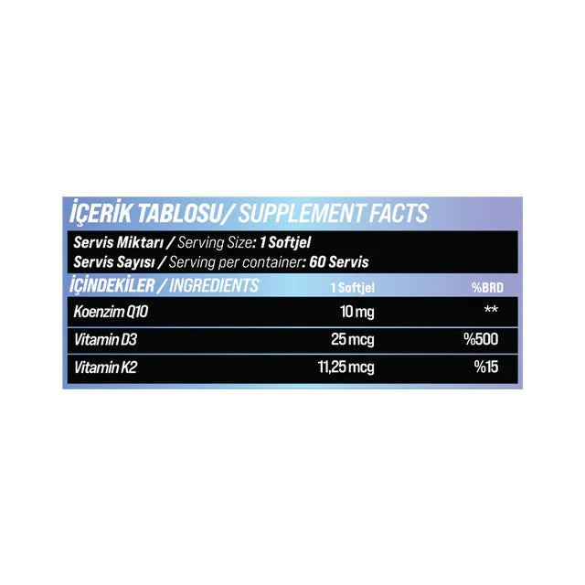 GRIMSUPPS D3 K2 CORE PLATINIUM 60 SOFTGEL - Galeri