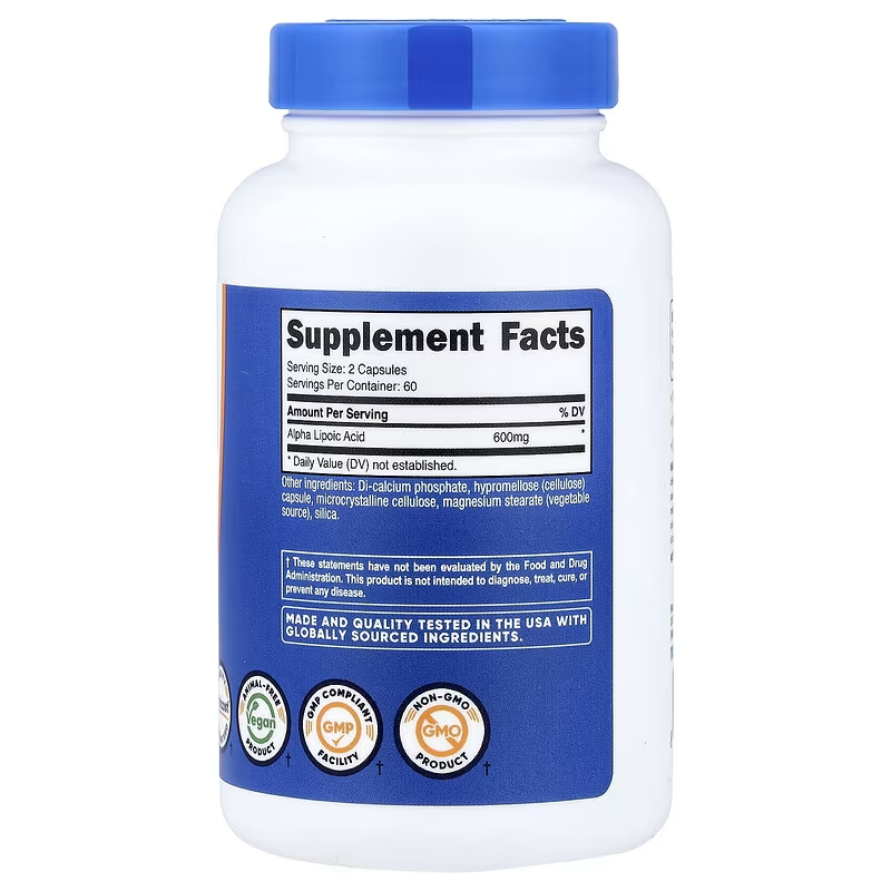Nutricost Alpha Lipoic Acid 300 mg 120 Capsules - Galeri