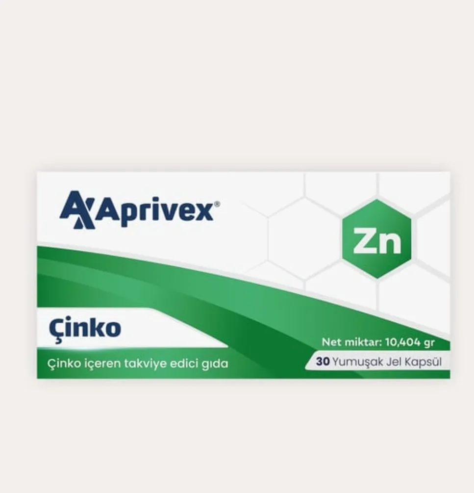 Aprivex Çinko 30 Yumuşak Kapsül
