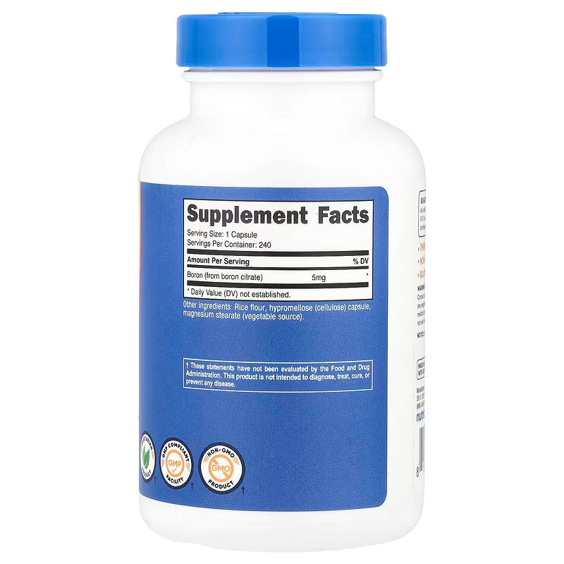 Nutricost Boron Citrate 5 mg 240 Capsules - Galeri
