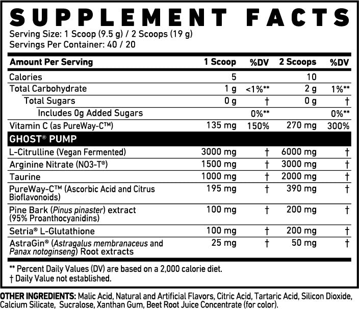 GHOST PUMP PREWORKOUT - Galeri